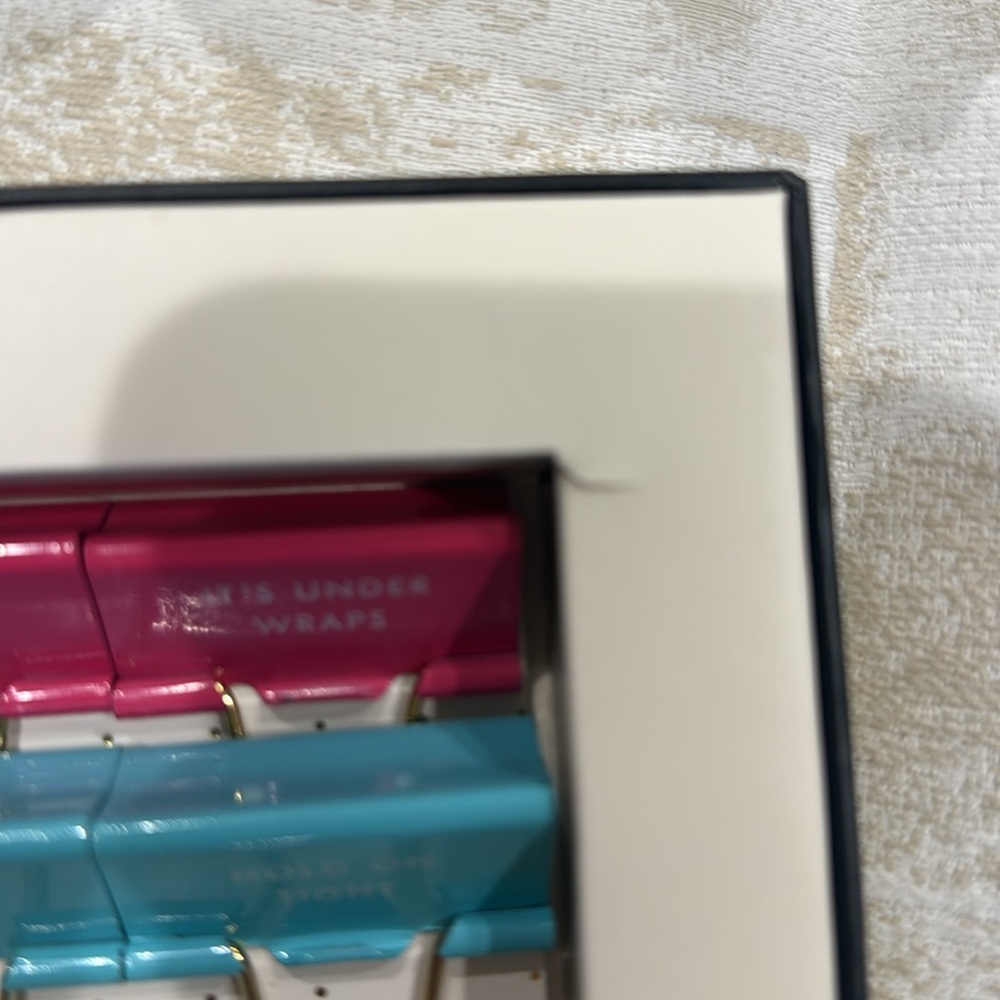 Kate Spade NWT 8 Binder Clips with sayings and colors see description host pick - Picture 9 of 15